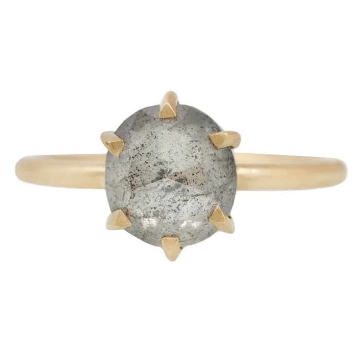 Glowing Gray Diamond Hera Solitaire