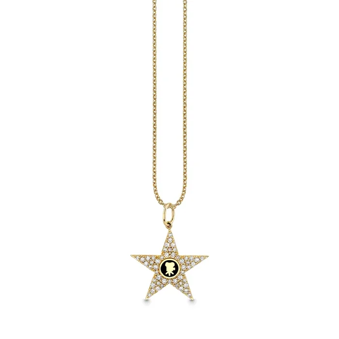 Gold & Diamond Hollywood Star Charm