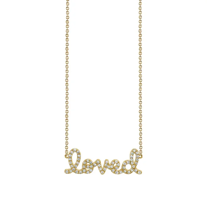 Gold & Diamond Loved Necklace