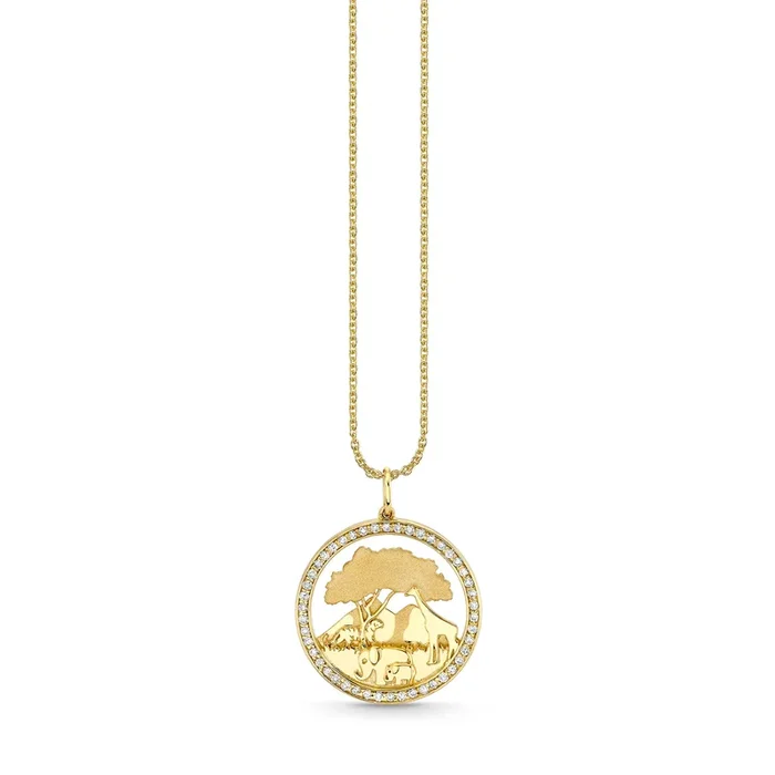 Gold & Diamond Safari Charm