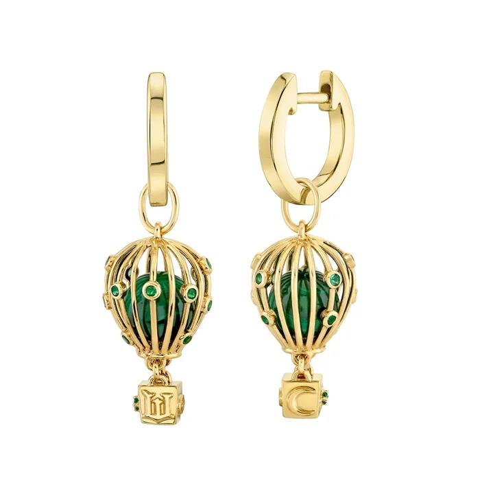 Gold & Emerald Wicked Hot Air Balloon Hoops