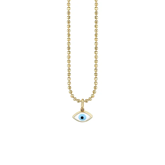 Gold & Enamel Medium Eye Charm