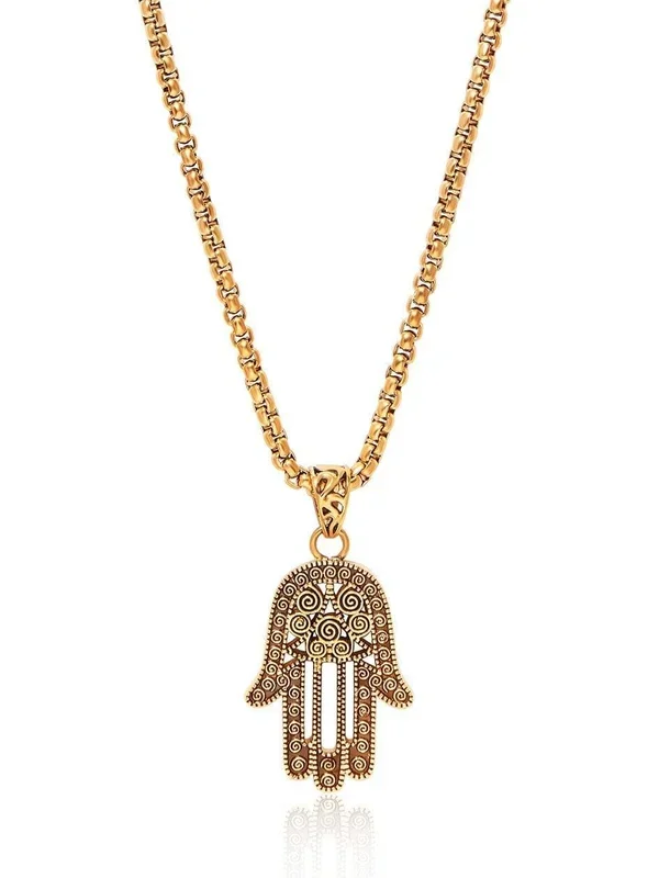 Gold Hamsa Hand Necklace