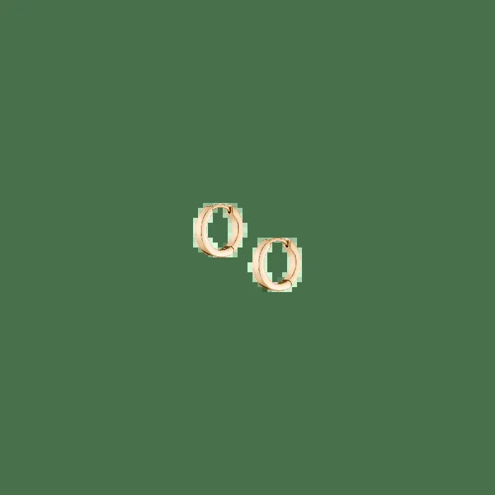 Gold Hinged Huggie Earrings