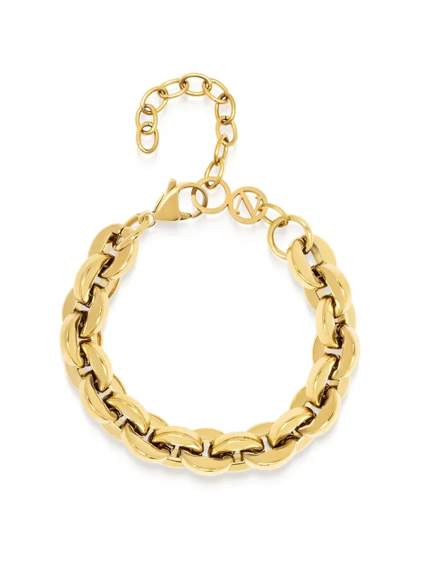 Gold Loop Link Bracelet