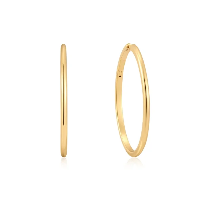 Gold Oversized Hoops