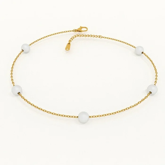 Gold Pearl Anklet