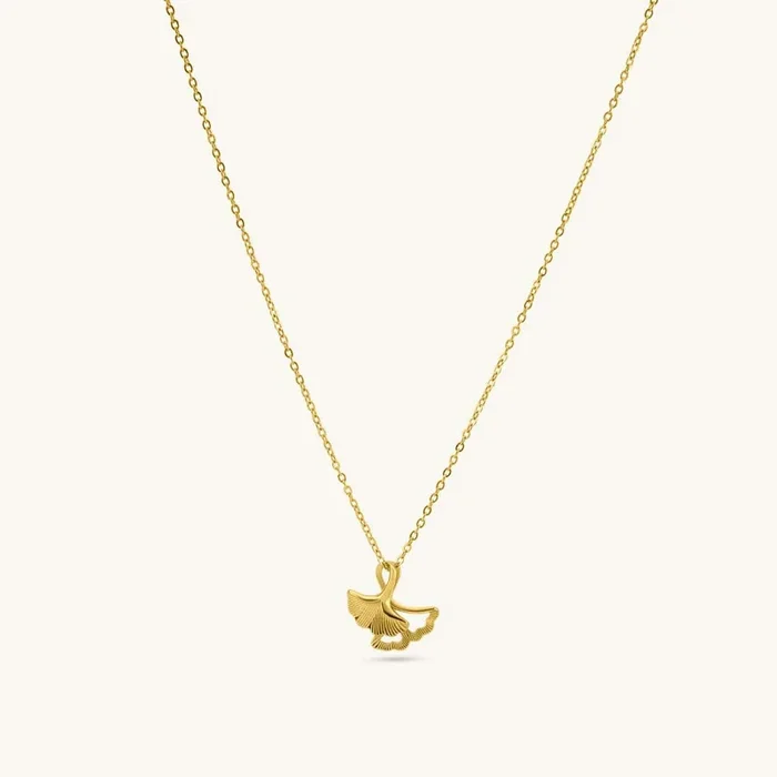 Golden Bloom Petal Pendant