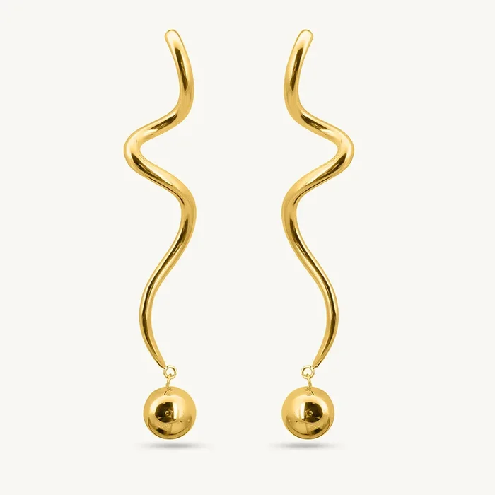 Golden S-Curve Ball Drops