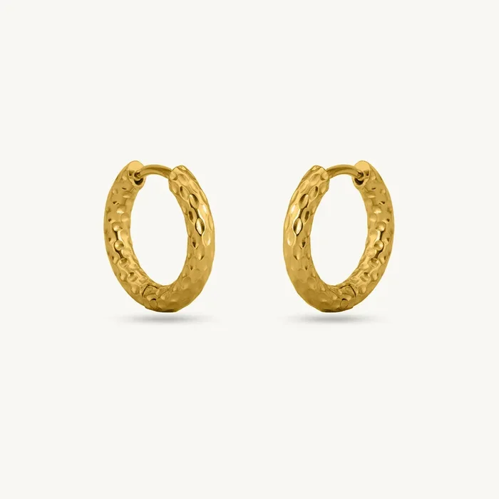Golden Tidal Hoops