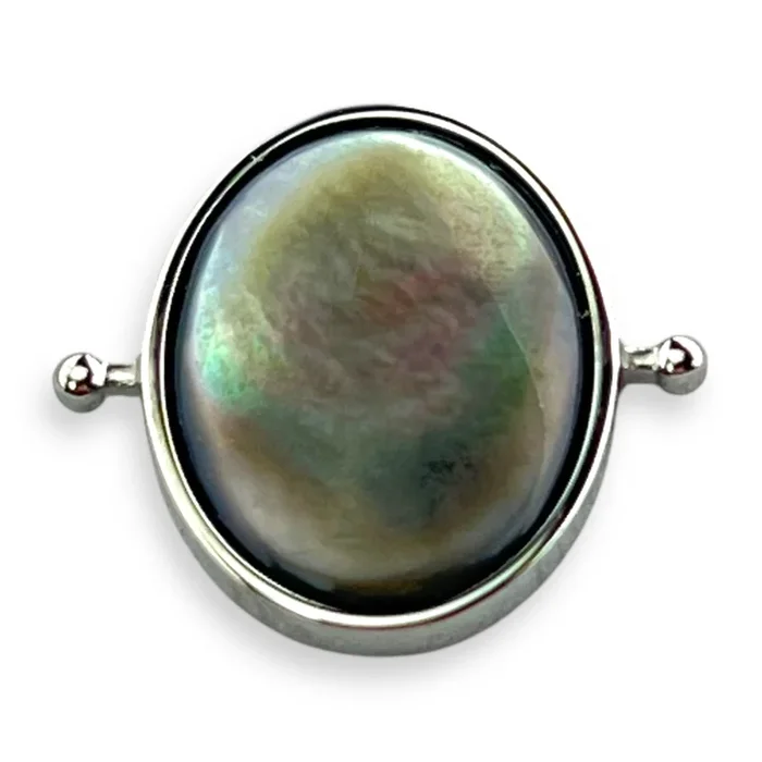 Gray Shell Oval Crystal Element