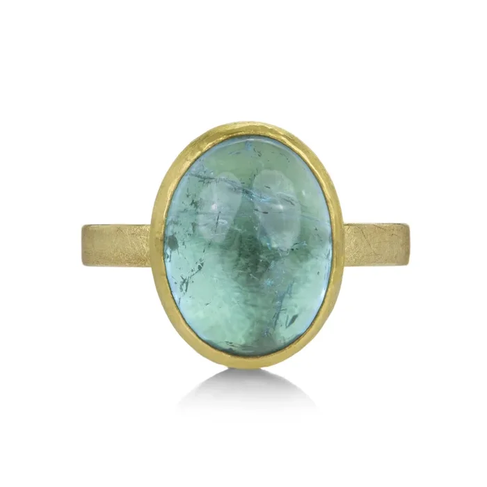 Green Blue Tourmaline Ring