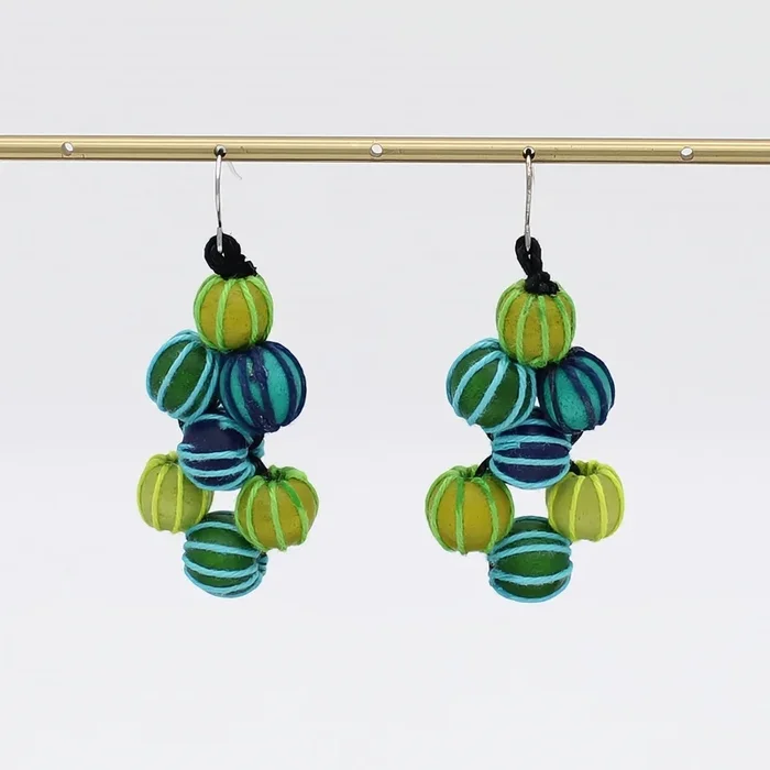Green Pamela Berries Earrings
