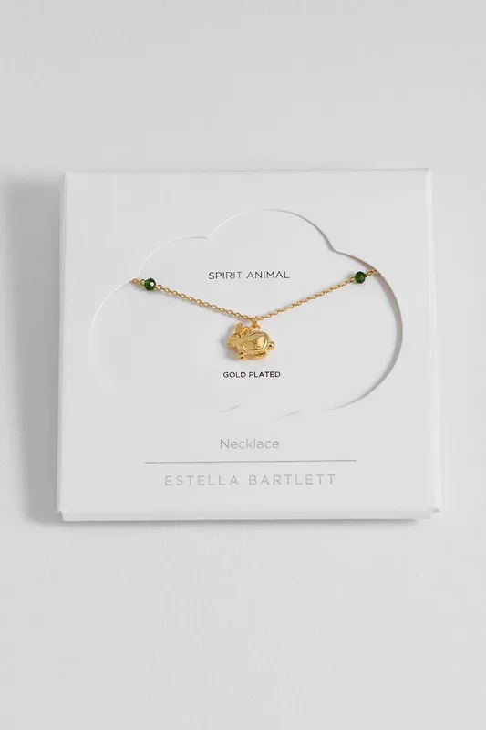 Green Rabbit Necklace