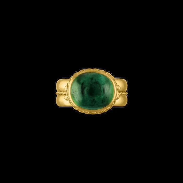 Green Tourmaline Nauta Ring