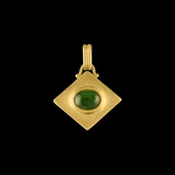 Green Tourmaline Quad Pendant