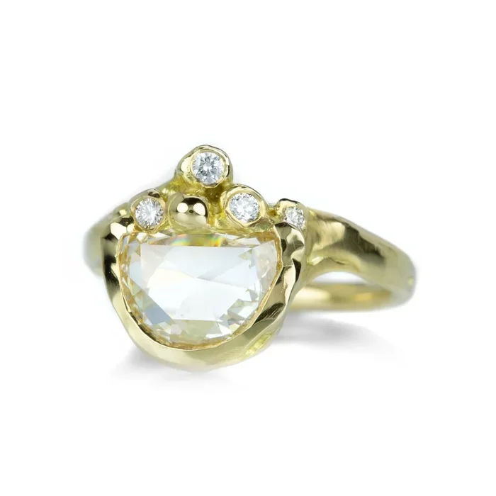 Half Moon & Stars Diamond Ring
