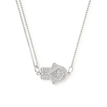 Hand of Fatima Pull Chain Necklace