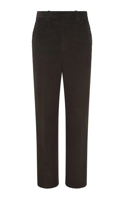Harold Trouser in Chocolate Fine Cashmere Corduroy
