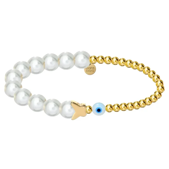 Hazel | Gold Filled Beaded Bracelet