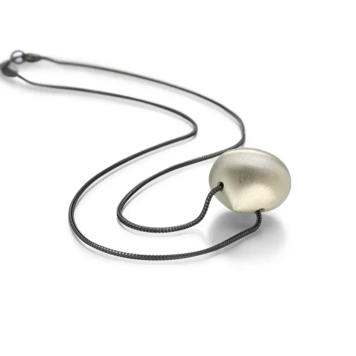 Hazelnut Necklace in Sterling Silver