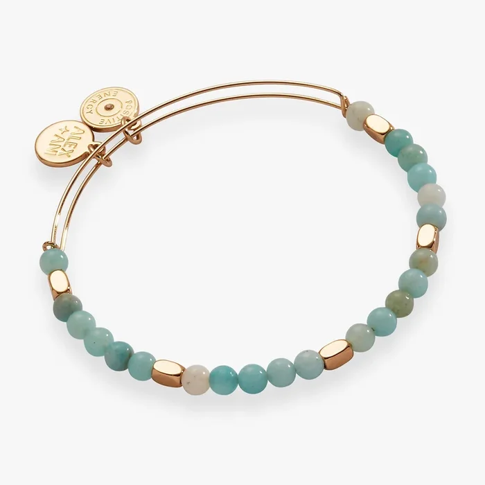 Healing Stone Beaded Bangle Amazonite