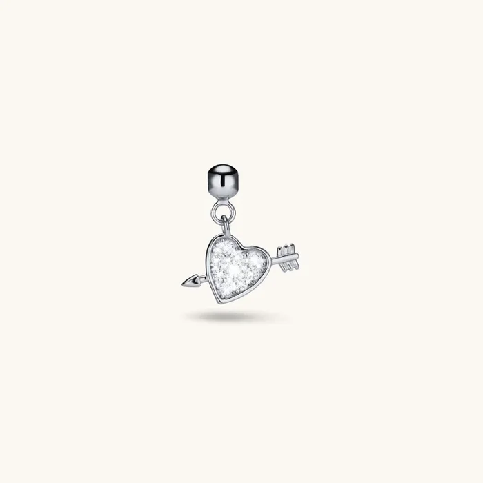 Heart & Arrow Charm Silver