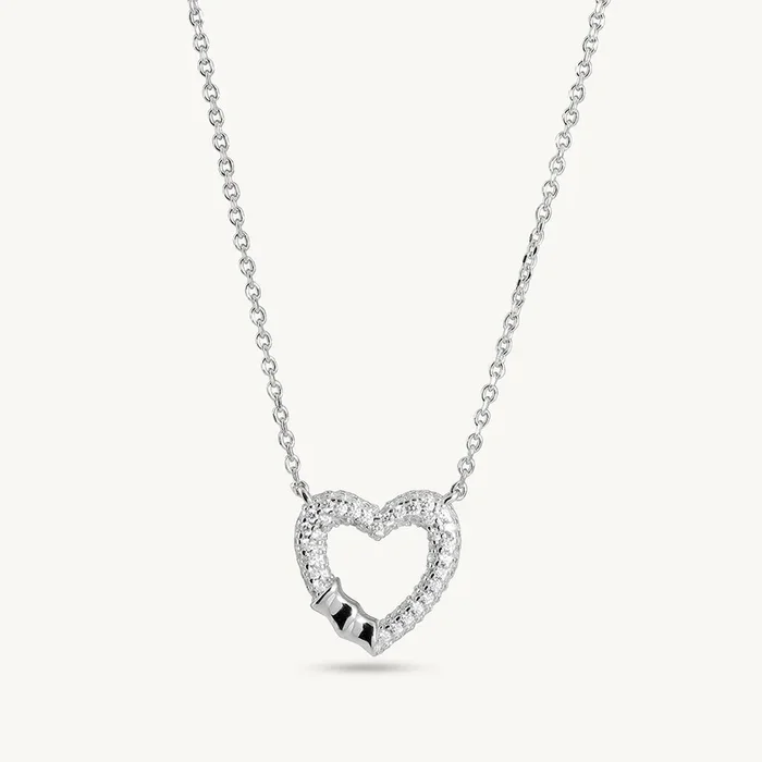 Heart’s Embrace 925 Sterling Silver Necklace
