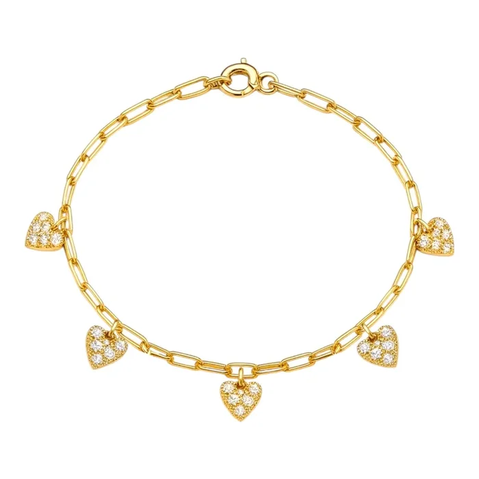 Heart BTY | Pave Anklet