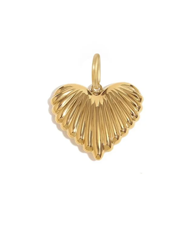 Heart Lines Charm