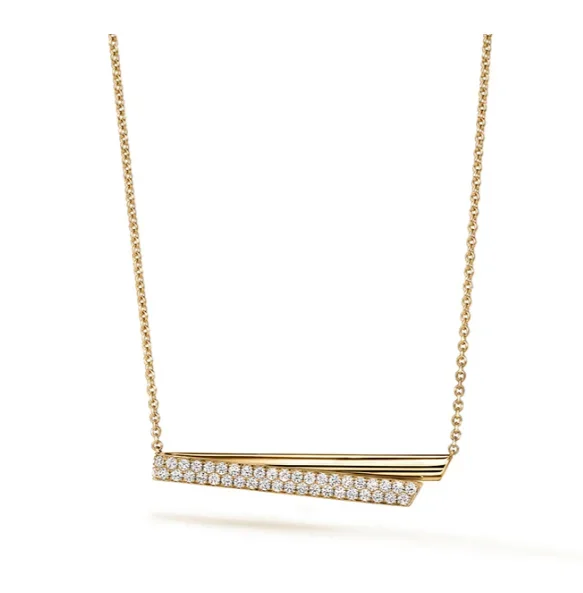 Hearts On Fire 18K Yellow Gold Inside/Out Diamond Flip Necklace (.98ctw)