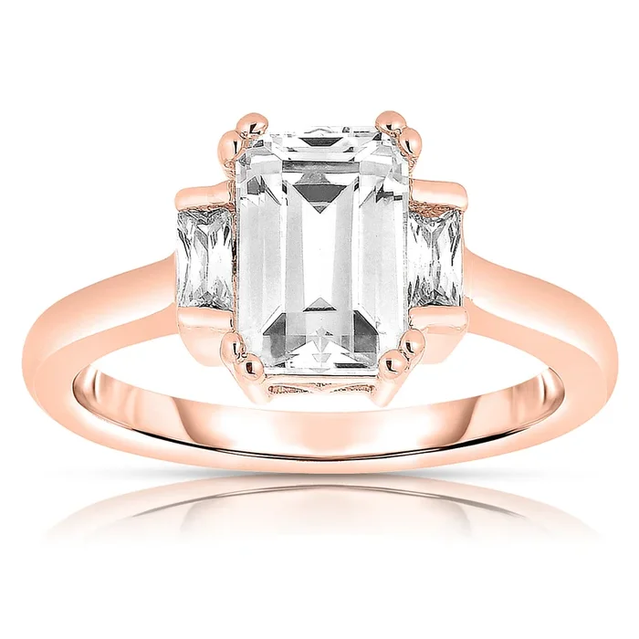 Helene Asscher-cut Square Ring