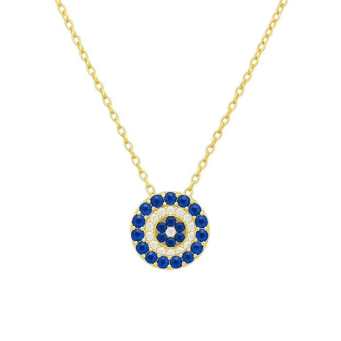 Hera | Pave Evil Eye Necklace