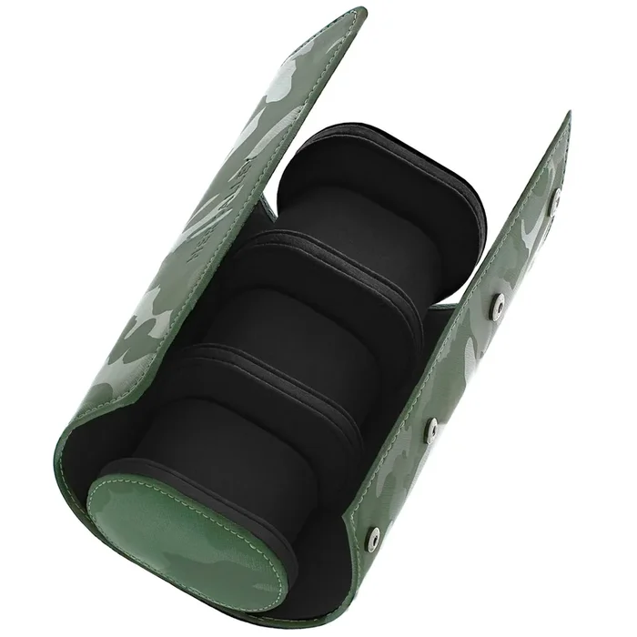 HERCALLEY Marine Camo Three Slot Watch Roll