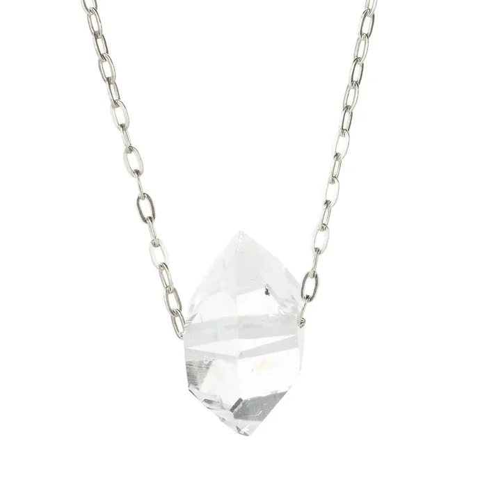 Herkimer Diamond Crystal Pendant Necklace