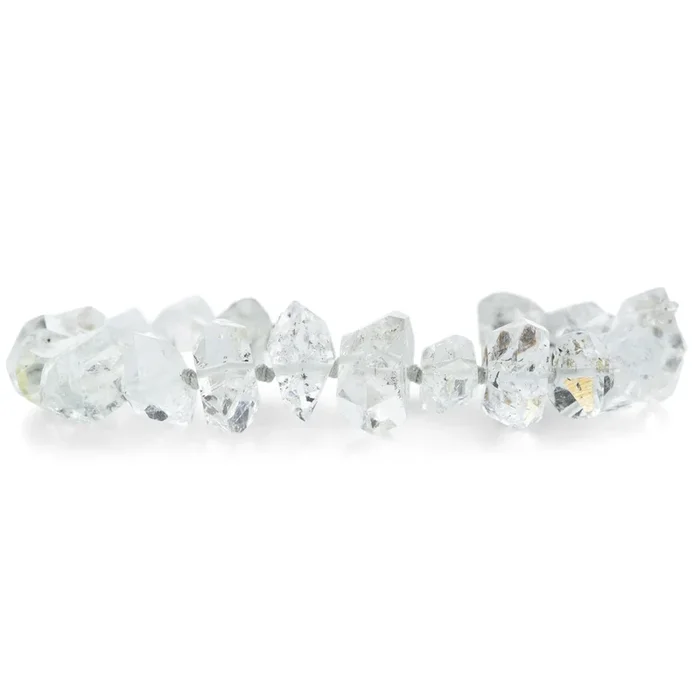 Herkimer Diamond Quartz Crystal Beaded Bracelet