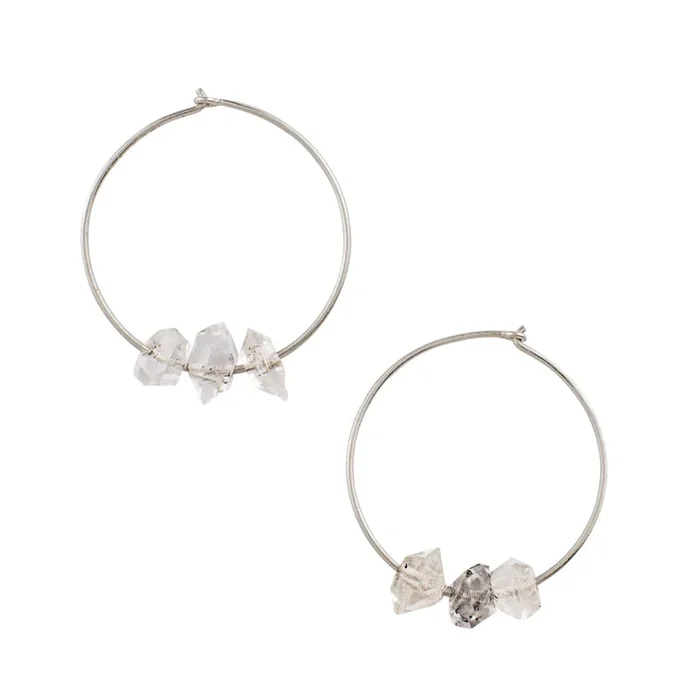 Herkimer Hoops in Silver – FINAL SALE