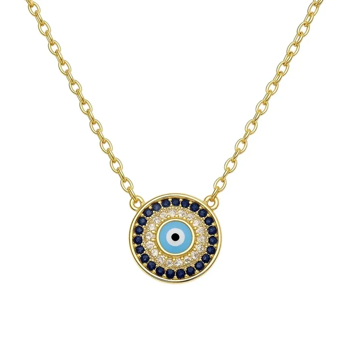 Hestia | Pave Evil Eye Necklace