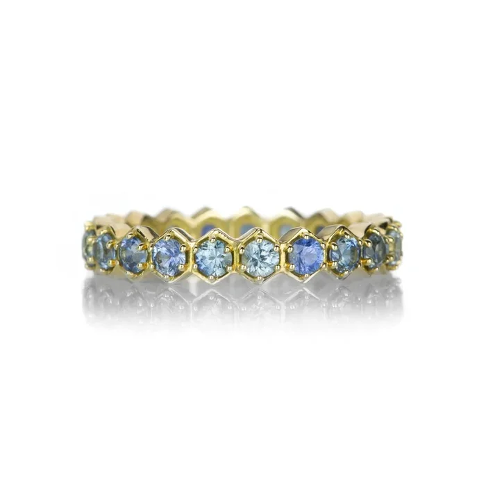 Hexagon Montana Sapphire Ring