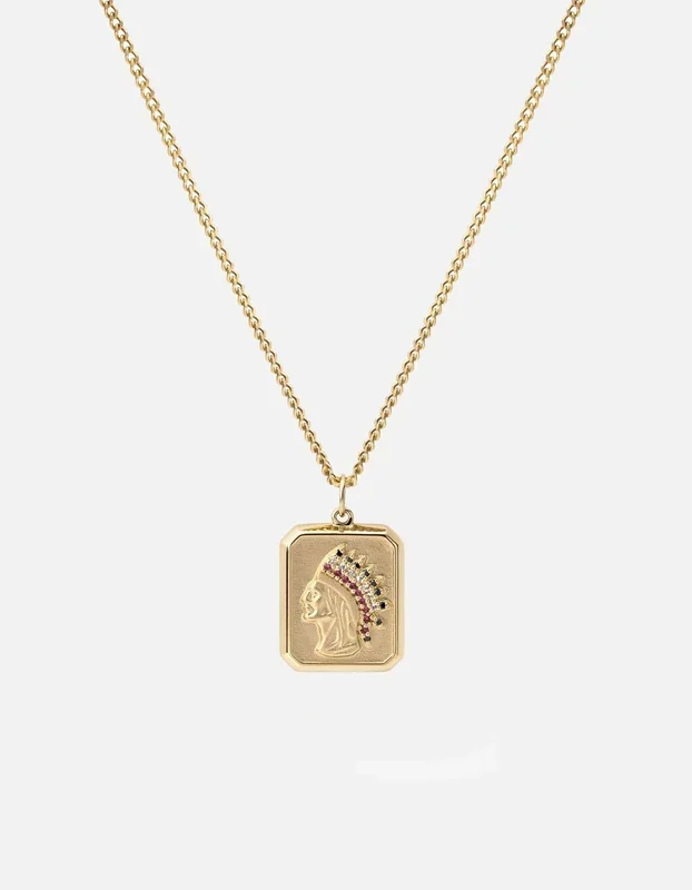 Hiawatha Necklace, Gold Vermeil/Sapphire