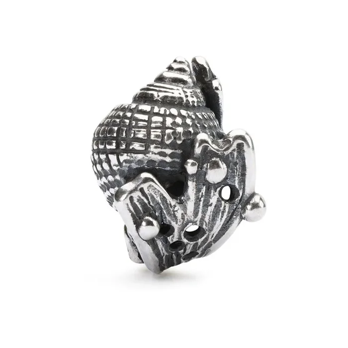 Hiding Conch Sterling Silver Trollbead