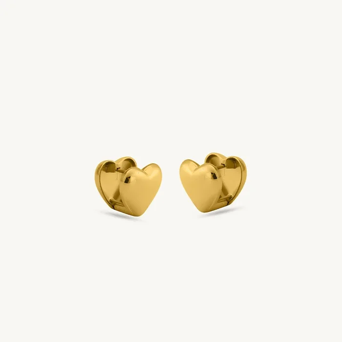 Honey Heart Studs