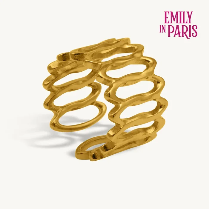 Honey Wave Statement Ring