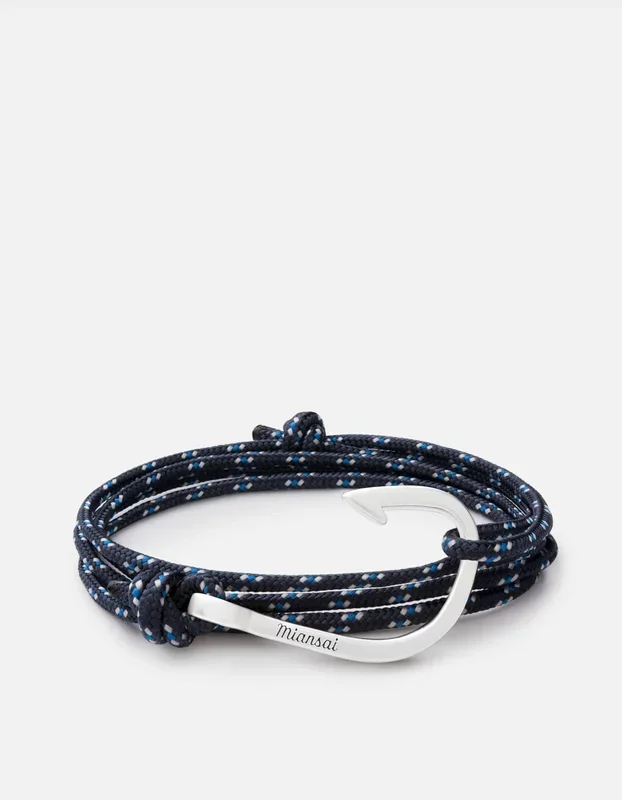 Hook Rope Bracelet, Silver