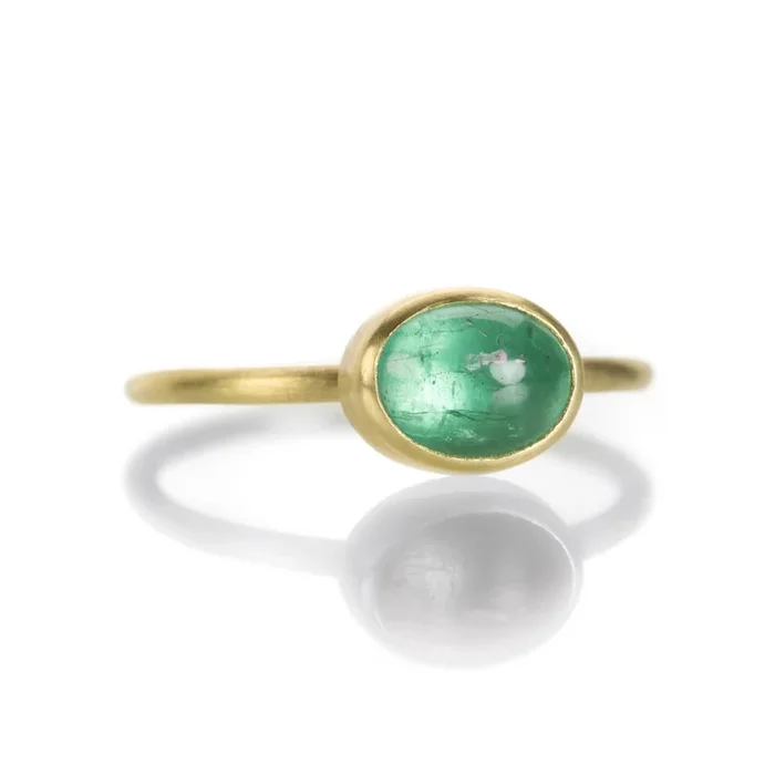 Horizontal Emerald Ring