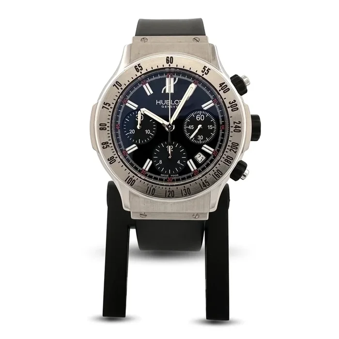 Hublot Super B 42mm Stainless Steel with Rubber Strap Watch with Box