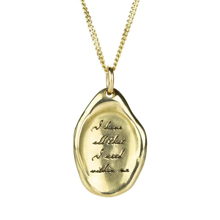I Have All That I Need Within Me Talisman Necklace