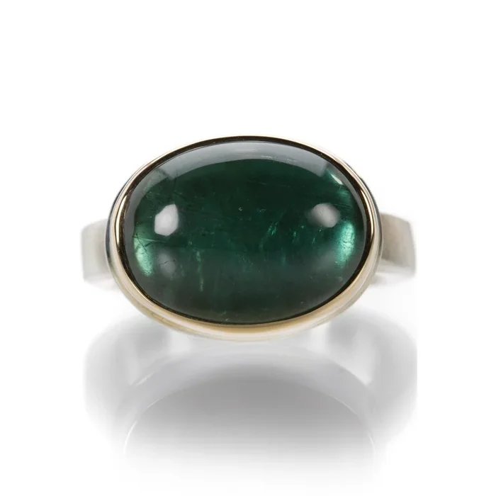 Indicolite Tourmaline Ring
