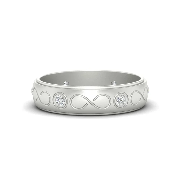 Infinity Design Mens Promise Ring