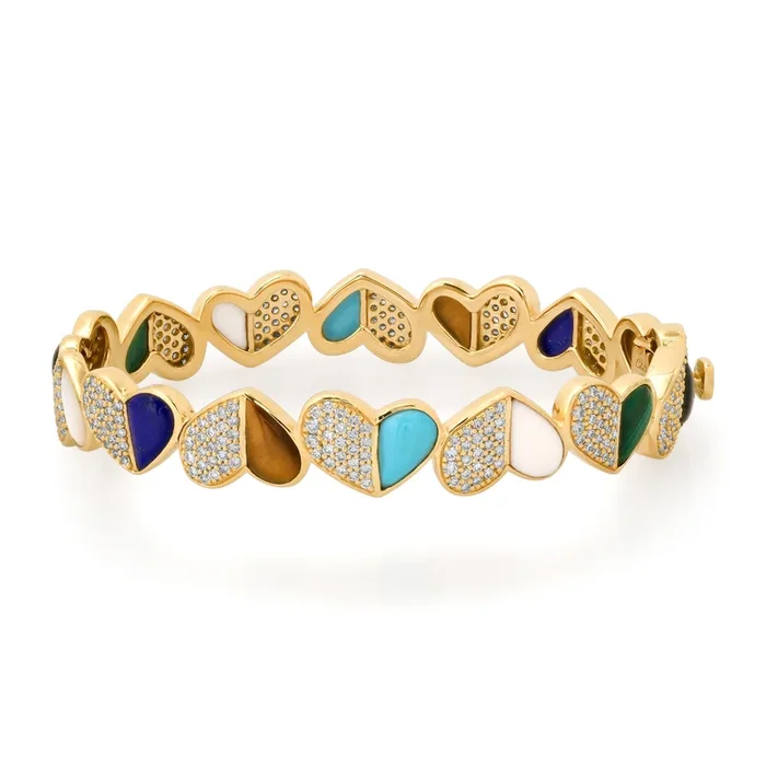 INFINITY HEART BANGLE